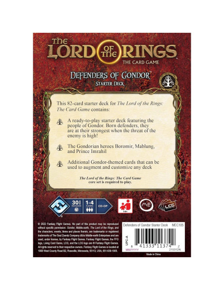 El Señor de los Anillos Mazo Inicial Defensores de Gondor El Señor de los Anillos Mazo Inicial Defensores de Gondor