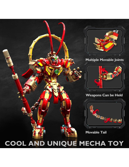 JMBricklayer Mecha Mono Rey 70150 Juguete de Construcción JMBricklayer Mecha Mono Rey 70150 Juguete de Construcción