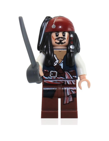 Minifigura Jack Sparrow LEGO Piratas del Caribe 5,08 cm