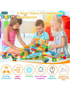 BATTOP Carrera de Canicas 167 PCS Juguete Educativo STEM 2