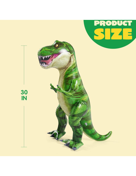 Dinosaurio Inflable T-Rex Joyin 76,2 cm para Fiestas Dinosaurio Inflable T-Rex Joyin 76,2 cm para Fiestas