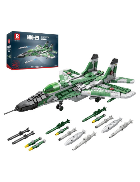 Conjunto de Construcción Caza MIG-29 Reobrix 33024 1387 Piezas Conjunto de Construcción Caza MIG-29 Reobrix 33024 1387 Piezas