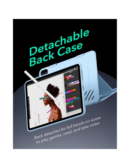Funda ESR para iPad Air 13" M3/M2 2024/2025, Soporte Ajustable Funda ESR para iPad Air 13" M3/M2 2024/2025, Soporte Ajustable