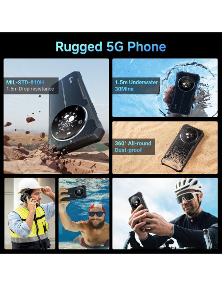 FOSSIBOT F109 Teléfono Resistente 5G 24GB+256GB IP68 FOSSIBOT F109 Teléfono Resistente 5G 24GB+256GB IP68