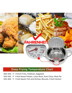 Olla de Freír Profunda Saltlas 4.2L Acero Inoxidable con Tapa 2