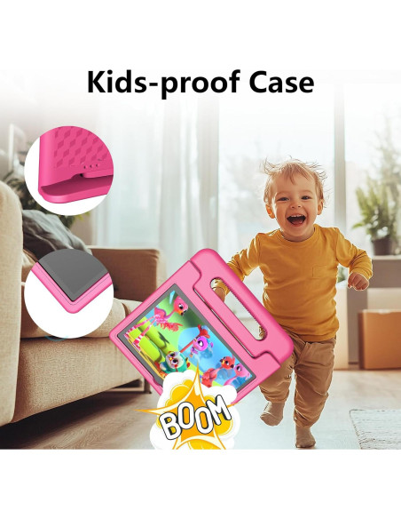Tableta JREN 10.1" para Niños Android 14 64GB Rosa Tableta JREN 10.1" para Niños Android 14 64GB Rosa