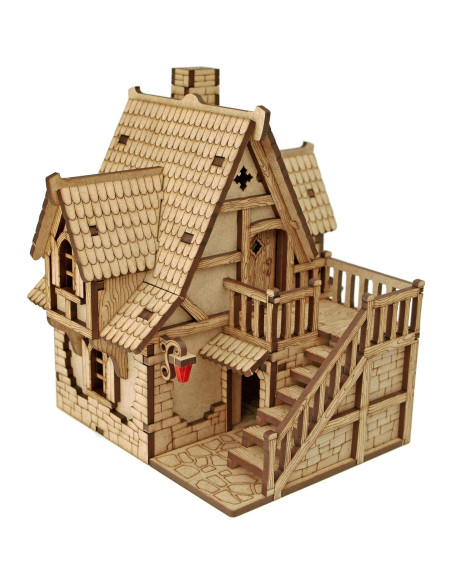 Terreno DND TowerRex Village 28mm para Warhammer y D&D Terreno DND TowerRex Village 28mm para Warhammer y D&D