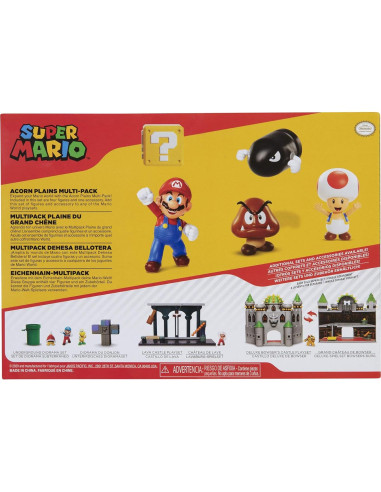 Figuras Super Mario Jakks Pacific Acorn Plains Set 5 Piezas