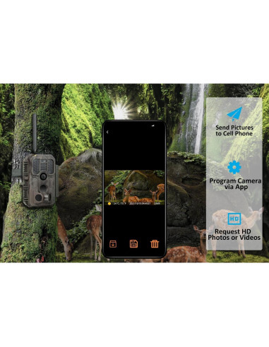 Cámara de sendero Meidase S950 4G LTE visión nocturna 30m