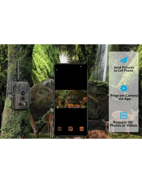 Cámara de sendero Meidase S950 4G LTE visión nocturna 30m Cámara de sendero Meidase S950 4G LTE visión nocturna 30m