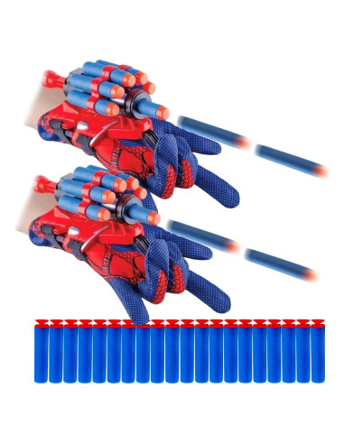 Juego de Lanzadores de Telaraña Keumi con Guantes y Dardos