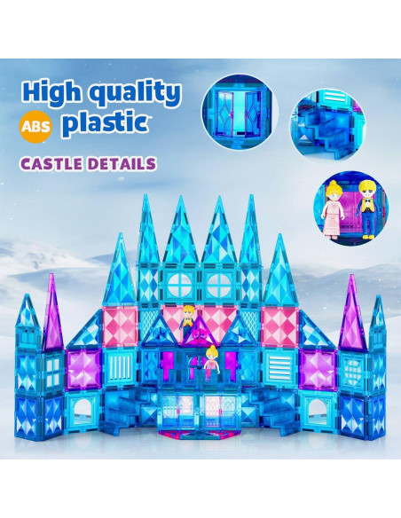 102 PCS Azulejos Magnéticos BENOKER Castillo de Hielo 3D 102 PCS Azulejos Magnéticos BENOKER Castillo de Hielo 3D
