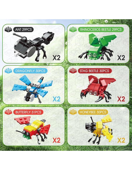 Juego de Bloques de Construcción Insectos 6 en 1 LEBOCADO Juego de Bloques de Construcción Insectos 6 en 1 LEBOCADO