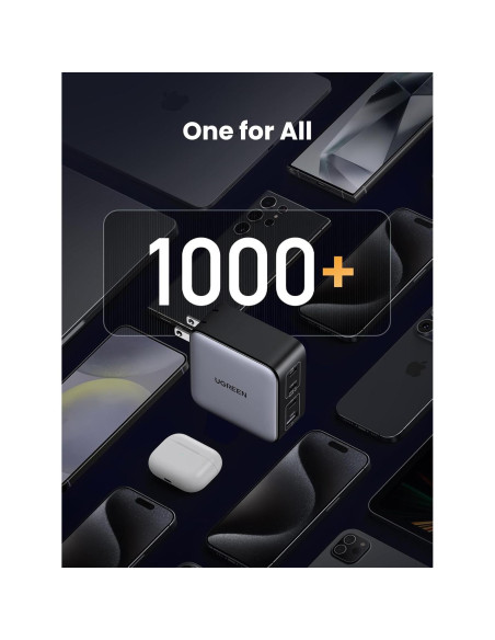 Cargador USB C UGREEN 100W 4 Puertos GaN Compacto Cargador USB C UGREEN 100W 4 Puertos GaN Compacto