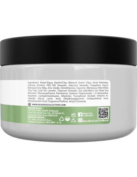 Mascarilla Facial de Arcilla de Té Verde 248 ml - Mar Muerto Mascarilla Facial de Arcilla de Té Verde 248 ml - Mar Muerto