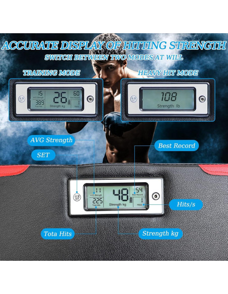 Almohadilla de Boxeo STYIJIFU 40,64 cm con Pantalla LED Almohadilla de Boxeo STYIJIFU 40,64 cm con Pantalla LED