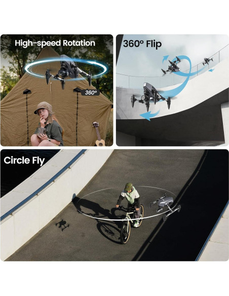 Drone WeFone WF10 Mini FPV 1080P con 3 baterías Drone WeFone WF10 Mini FPV 1080P con 3 baterías