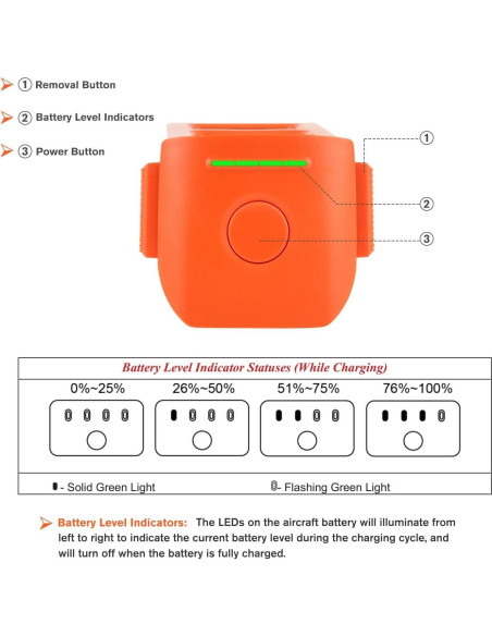 Batería Autel Robotics EVO II 7100 mAh 11.55V Naranja Batería Autel Robotics EVO II 7100 mAh 11.55V Naranja