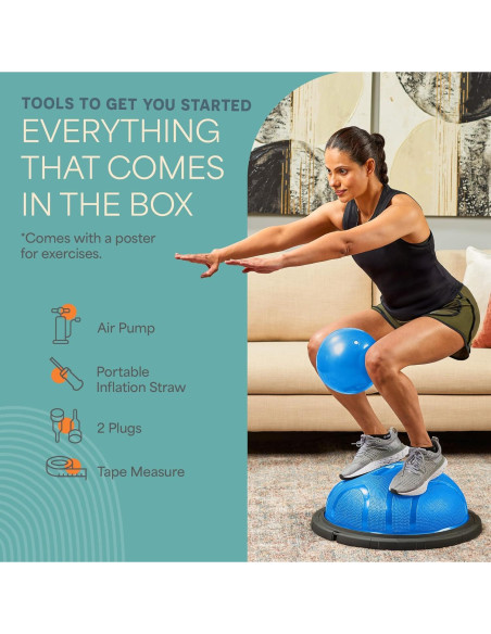 Media Bola de Equilibrio LifePro - Ejercicio y Estabilidad Media Bola de Equilibrio LifePro - Ejercicio y Estabilidad