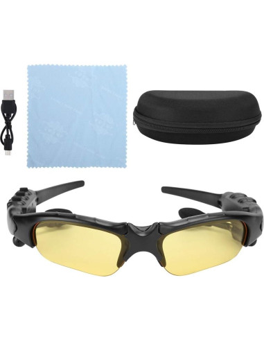 Gafas de Sol Bluetooth 2 en 1 con Auriculares Amarillo