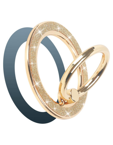Soporte de Anillo Magnético Guppy Oro para Teléfono MagSafe