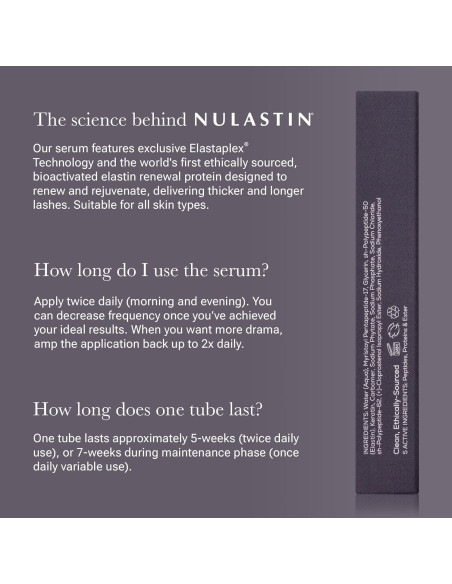 Suero de Pestañas NULASTIN 3 ml Fortificante y Mejorador Suero de Pestañas NULASTIN 3 ml Fortificante y Mejorador