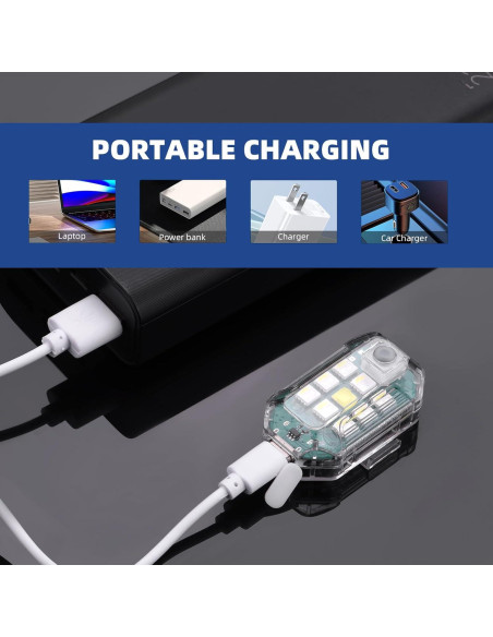 Luz estroboscópica LED HeiyRC para drones y bicicletas Luz estroboscópica LED HeiyRC para drones y bicicletas