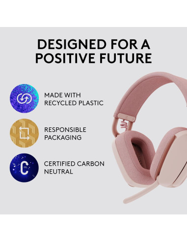 Auriculares Inalámbricos Logitech Zone Vibe 100 Rosa
