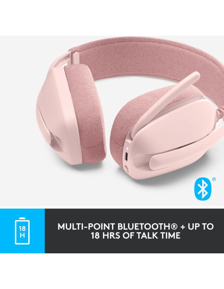 Auriculares Inalámbricos Logitech Zone Vibe 100 Rosa Auriculares Inalámbricos Logitech Zone Vibe 100 Rosa