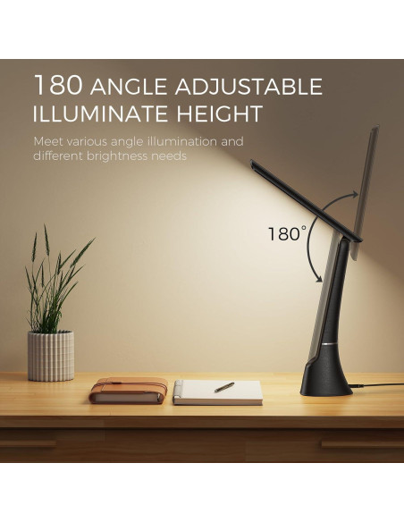 Lámpara de Terapia de Luz COTLIKE 10000 LUX LED Negra Lámpara de Terapia de Luz COTLIKE 10000 LUX LED Negra