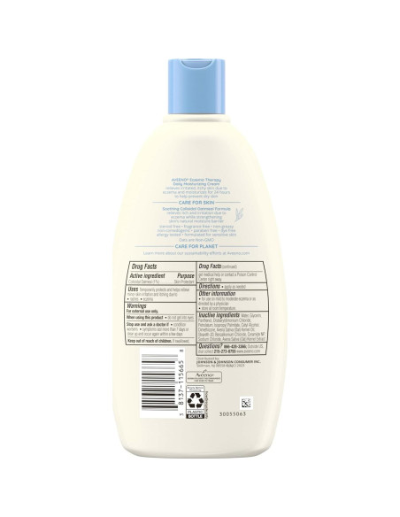Crema Hidratante Diaria Aveeno 355 ml para Eczema Piel Sensible Crema Hidratante Diaria Aveeno 355 ml para Eczema Piel Sensible