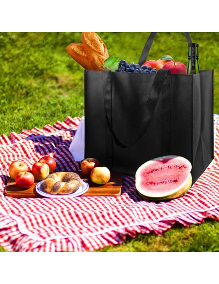 Bolsas de Compras Reutilizables LadyRosian 10 Piezas 40.6x33x25.4cm Bolsas de Compras Reutilizables LadyRosian 10 Piezas 40.6x33x25.4cm
