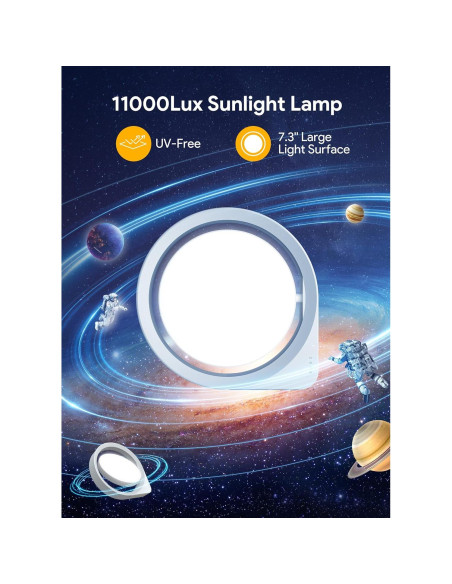 Lámpara de Terapia de Luz MediAcous 11000 Lux con Temporizador Lámpara de Terapia de Luz MediAcous 11000 Lux con Temporizador
