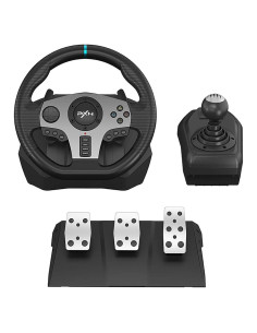Volante de Carreras PXN V9 USB 28cm con Pedales y Palanca