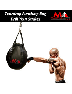 Saco de Boxeo Teardrop MA Martial Arts C47 110cm Negro 2