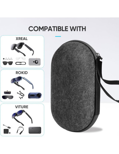 Funda Dura SARLAR para Gafas XREAL Air y Rokid Air