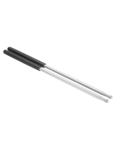 Palillos de Batería 5A PATIKIL Antideslizantes Plata 41.5cm
