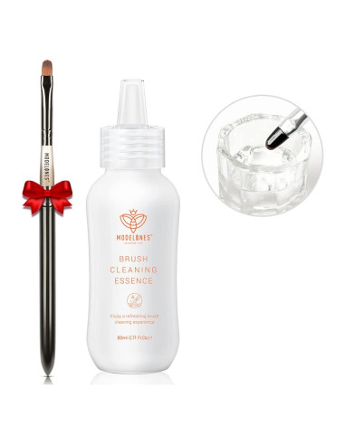 Limpiador y Restaurador de Pinceles Modelones 80ml con Pincel Pro