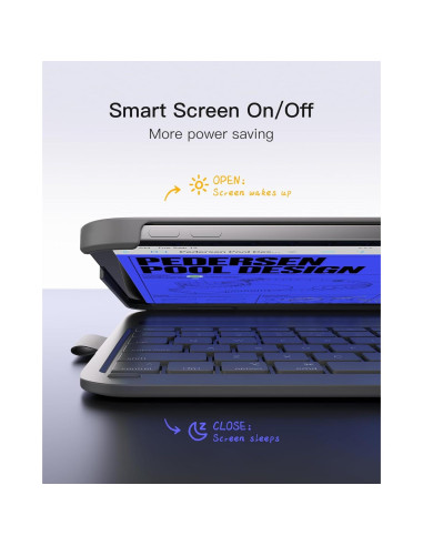 Inateck Teclado Ultraligero para iPad 10/11 Gen Gris