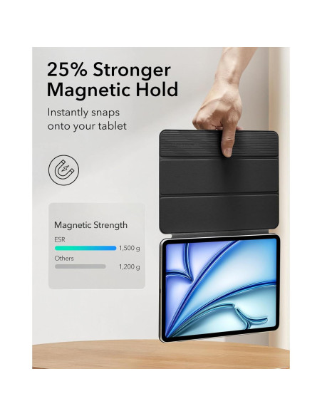 Funda ESR para iPad Air 11" M3/M2 2024/2025, magnética Funda ESR para iPad Air 11" M3/M2 2024/2025, magnética