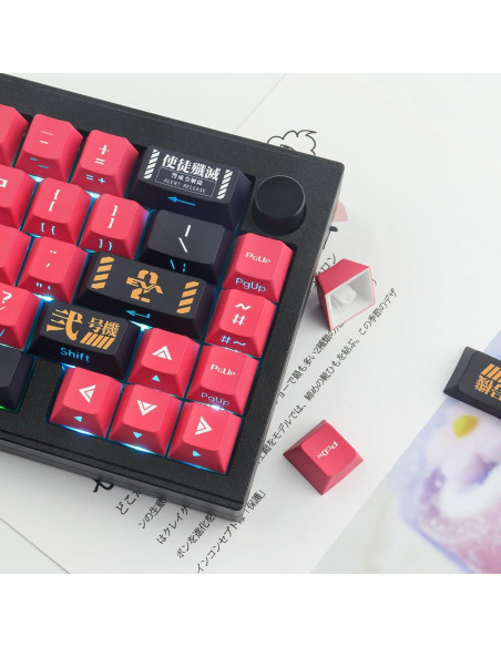 Juego de Teclas Mecánicas JOMKIZ PBT 129 Teclas Cherry Rojo Juego de Teclas Mecánicas JOMKIZ PBT 129 Teclas Cherry Rojo