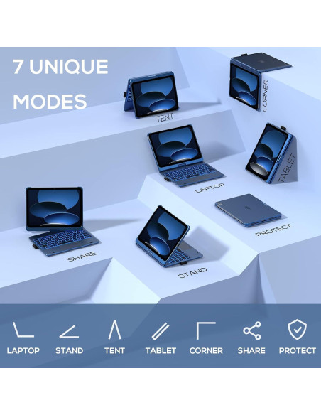 Funda con Teclado Typecase para iPad 10.9" y 11" 2022-2025 Funda con Teclado Typecase para iPad 10.9" y 11" 2022-2025