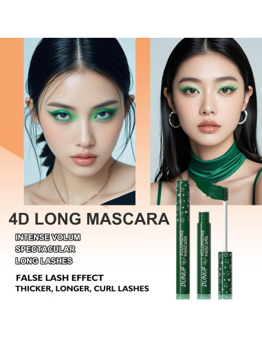 Máscara de Pestañas Wavuketu Verde 29ml Voluminizadora