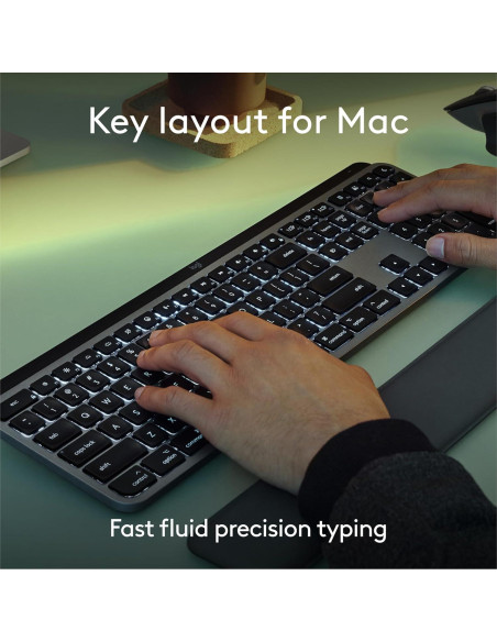 Teclado Inalámbrico Logitech MX Keys S para Mac - Gris Pálido Teclado Inalámbrico Logitech MX Keys S para Mac - Gris Pálido