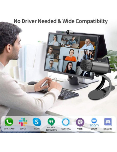 Micrófono USB LiANGSTAR K6 Condensador Omnidireccional