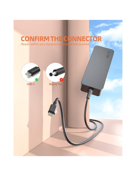 Cargador Rápido USB-C 65W NICPOWER para HP Elitebook Cargador Rápido USB-C 65W NICPOWER para HP Elitebook