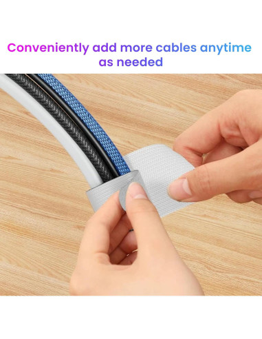 Correas de Cable LX IntMfr. 40 Piezas Autoadhesivas