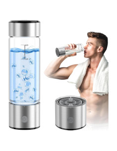 Botella de Agua de Hidrógeno MOVOCA DRC02 14Oz - Generador Rápido