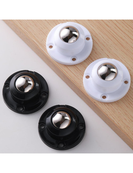 Ruedas Caster Autoadhesivas Deear 2,03 cm Negras Paquete 8 Ruedas Caster Autoadhesivas Deear 2,03 cm Negras Paquete 8