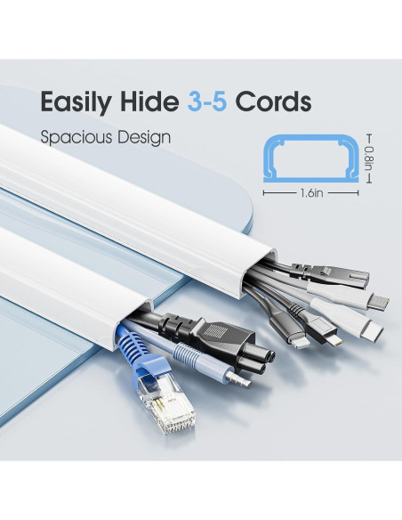 Cubierta de Cables Yecaye 119cm X-Large Pintable Blanca Cubierta de Cables Yecaye 119cm X-Large Pintable Blanca